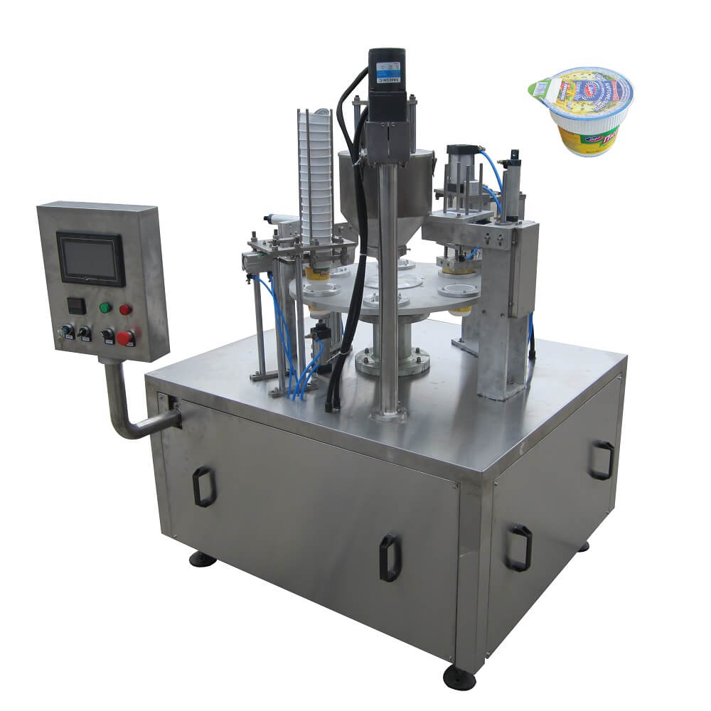 bhz-1 automatic cup filling and sealing machine for powder